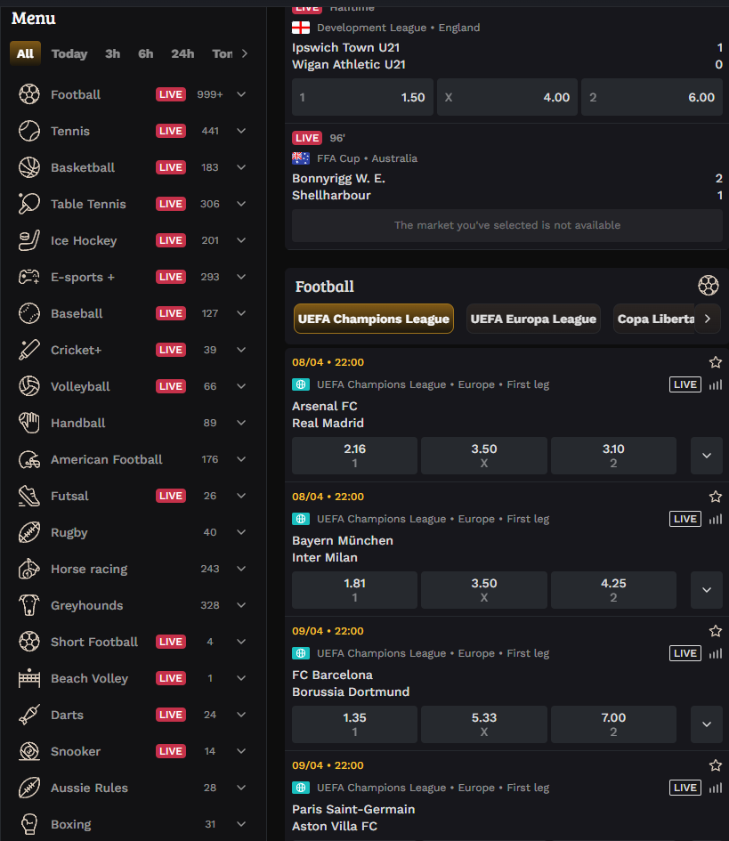 Wildsino sport betting line